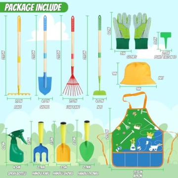 Magic4U Kids Gardening Tools Set for Young Gardeners