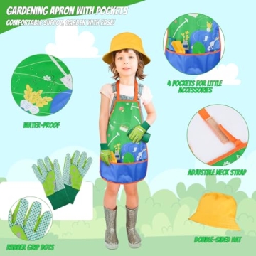 Magic4U Kids Gardening Tools Set for Young Gardeners