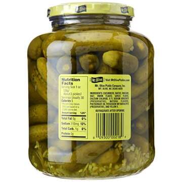 Mt. Olive Petite Dills Kosher Pickles 46oz - Delicious Snack