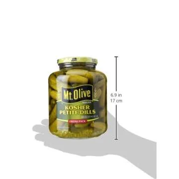 Mt. Olive Petite Dills Kosher Pickles 46oz - Delicious Snack