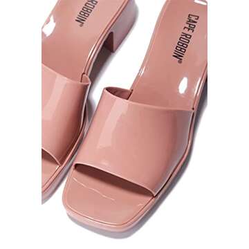 Cape Robbin Nude Jelly Chunky Block Heel Sandals for Parties & More