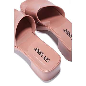 Cape Robbin Jelly Chunky Block Heel Sandals for Women