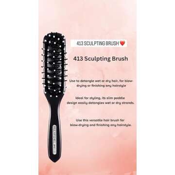 Paul Mitchell 413 Sculpting Brush for Effortless Hair Detangling