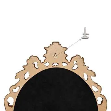 SIMON'S SHOP Gold Vintage Oval Mirror for Elegant Decor