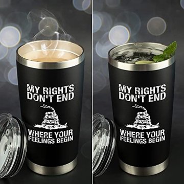 JENVIO 20 Ounce Black Stainless Steel Travel Tumbler