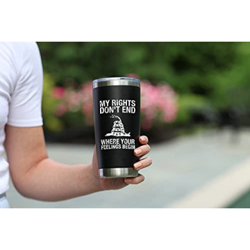 JENVIO 20 Ounce Black Stainless Steel Travel Tumbler