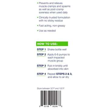 Theraworx Relief Spray - Fast-Acting Muscle Cramps Solution