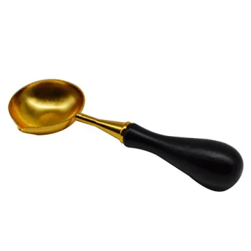 Larger Wax Seal Melting Spoon with Blood Red Beads