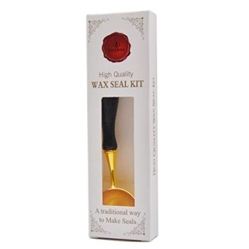 Larger Wax Seal Melting Spoon with Blood Red Beads