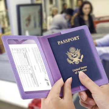 Stylish Passport and Vaccine Card Holder for Travelers
