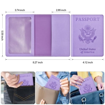 Stylish Passport and Vaccine Card Holder for Travelers