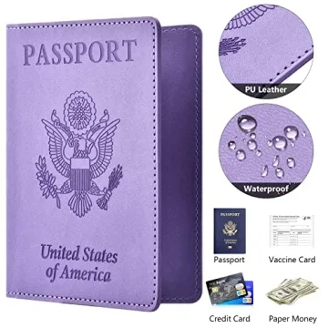 Stylish Passport and Vaccine Card Holder for Travelers