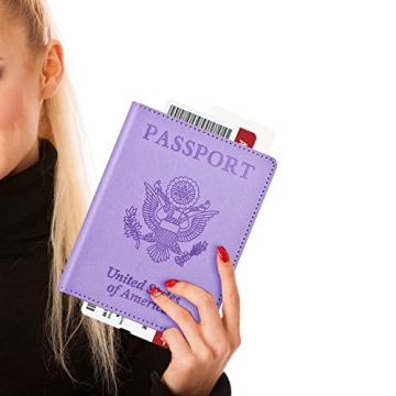 Stylish Passport and Vaccine Card Holder for Travelers