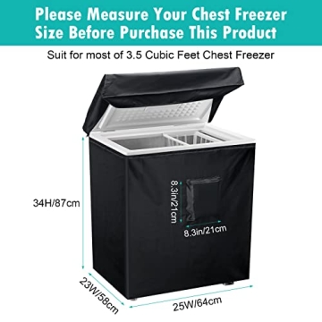 Protective Cover for 3.5 Cu Ft Chest Freezer