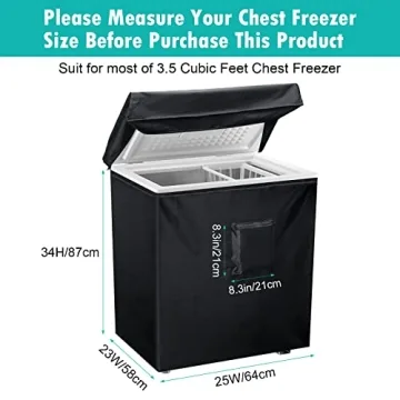 Protective Cover for 3.5 Cu Ft Chest Freezer