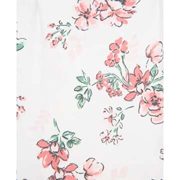 Little Me Baby Clothes & Outfits - Girls One Piece Hat & Footed Sleeper Pajamas - 3 Months, Lace Floral Pink