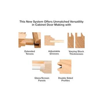Freud Premier Adj Rail & Stile Bit w/1/2" Shank - Shaker Profile 99-762