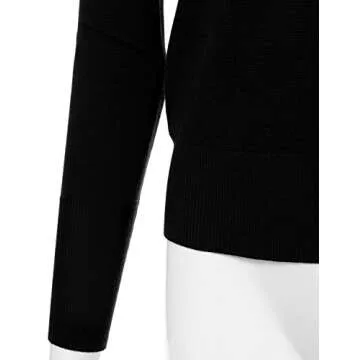 JJ Perfection Stretch Turtle Neck Lightweight Pullover Sweater