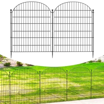 Decorative Garden Metal Fence 10 Pack - 32in High No Dig Barrier