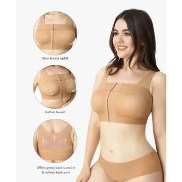 FeelinGirl Post Surgical Bra for Women with Support Band