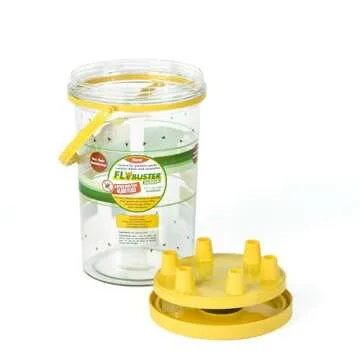 Flybuster Fly Trap - Outdoor Living, Non-Toxic Fly Trap, Pest Control Trap, 2-Liter Garden Size