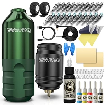 Wormhole Wireless Tattoo Kit - Complete Cordless Tattoo Pen for Every Artist