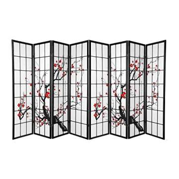 ZJL Plum Blossom 4 and 8 Panel Room Divider (8)