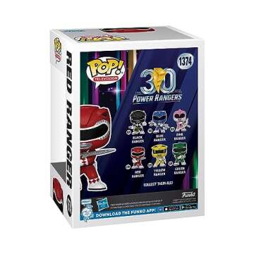 Funko POP! TV: Mighty Morphin Power Rangers 30th Anniversary - Red Ranger - Power Rangers TV - Collectable Vinyl Figure - Gift Idea - Official Merchandise - for Kids & Adults - TV Fans