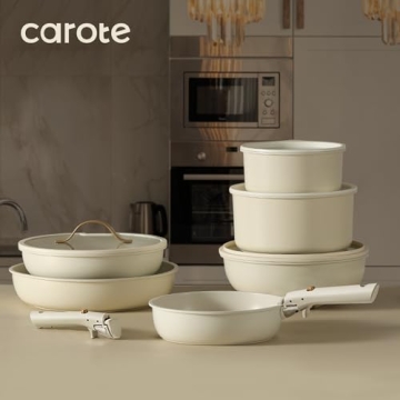 Buy CAROTE 20pcs Nonstick Cookware Set - Versatile & Stylish