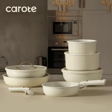 Buy CAROTE 20pcs Nonstick Cookware Set - Versatile & Stylish