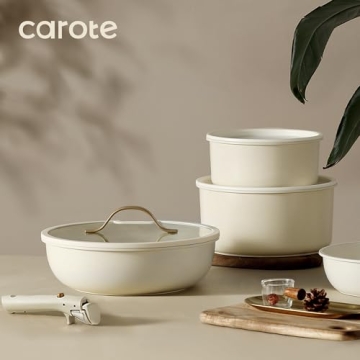 Buy CAROTE 20pcs Nonstick Cookware Set - Versatile & Stylish