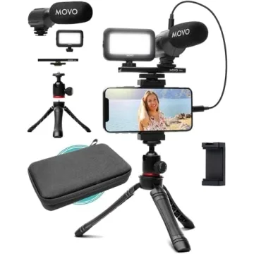 Movo iVlogger Vlogging Kit - Ultimate iPhone Content Creation Kit