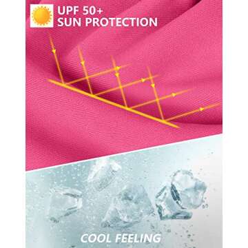 Soothfeel Women's Long Sleeve UV Sun Protection Rash Guard Shirts UPF 50+ Swim Shirt Swimsuits Top for Women with Zip Pockets Light Rose