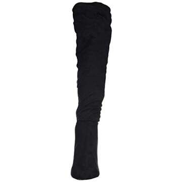 Chinese Laundry Women's RAMI Knee High Boot, Black Suede, 9 M US