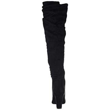 Chinese Laundry Women's RAMI Knee High Boot, Black Suede, 9 M US