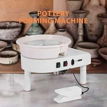 VIVOHOME 25CM Pottery Wheel for Artists & DIY Enthusiasts