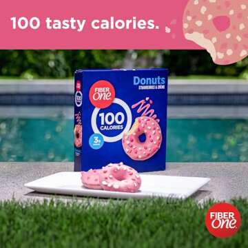 Fiber One Strawberries and Creme Donuts, 100 Calories Each