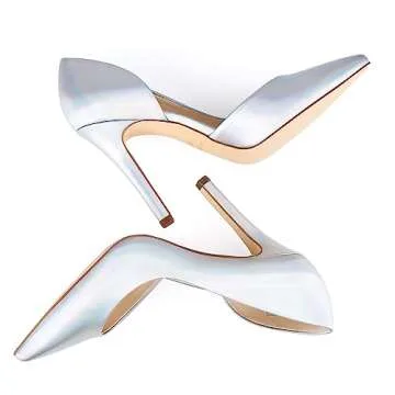 JENN ARDOR Stiletto High Heel Shoes for Women: Pointed, Closed Toe Classic Slip On Dress Pumps