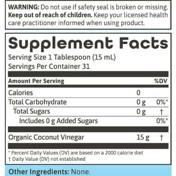 Dynamic Health Coconut Vinegar w Mother Organic | 16 oz