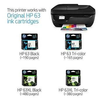 HP OfficeJet 3833 All-in-One Printer, HP Instant Ink & Amazon Dash Replenishment Ready (K7V37A) (Renewed)