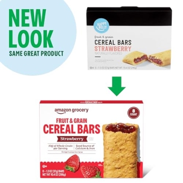 Strawberry Cereal Bars by Amazon Grocery – Tasty & Healthy