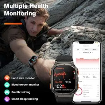 KOSPET Tank M3 Ultra Smart Watch with GPS, 50M Waterproof, Compass, Altitude, Air Pressure, 480mAh Extra Large Battery, Full Stainless Steel, Bluetooth Call, 1.96'' AMOLED Always-on Display, AI Voice