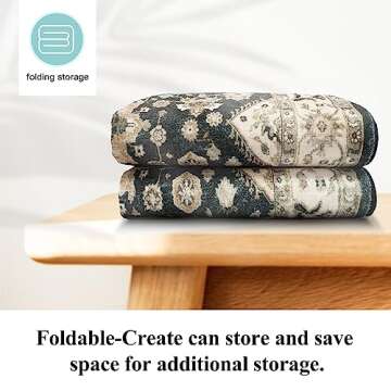 Washable Hallway Runner Rug 3x16: Non Slip Runner Rugs with Rubber Backing Soft Kitchen Rug Farmhouse Distressed Carpet Runner for Living Room Bedroom Bathroom (Black, 3X16)