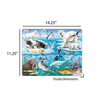 Larsen Puzzles Arctic Ice 75 Piece Children's Jigsaw Puzzle