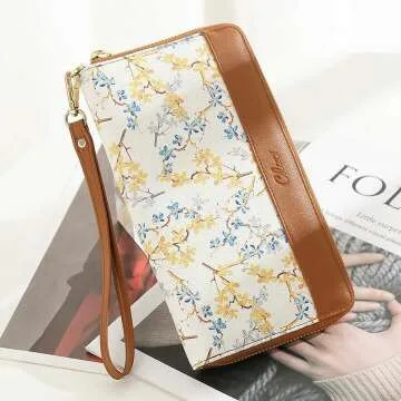 CLUCI Women's RFID Bifold Wallet - Large & Chic