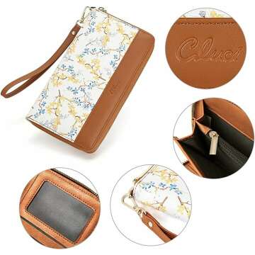 CLUCI Women's RFID Bifold Wallet - Large & Chic