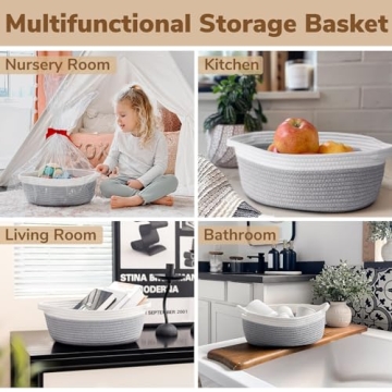 Goodpick Small Woven Basket for Stylish Storage Solutions