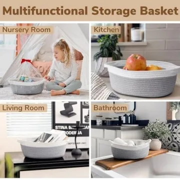 Goodpick Small Woven Basket for Stylish Storage Solutions