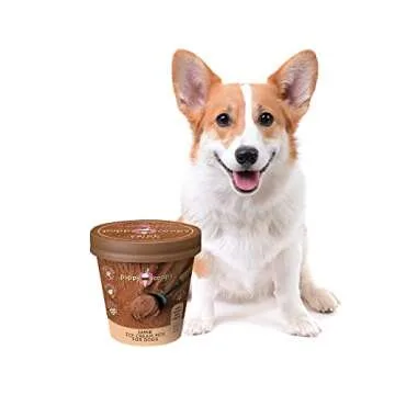Puppy Scoops Ice Cream Mix for Dogs: Carob (Natural Dog Safe Chocolate Flavor) - Add Water and Freeze at Home