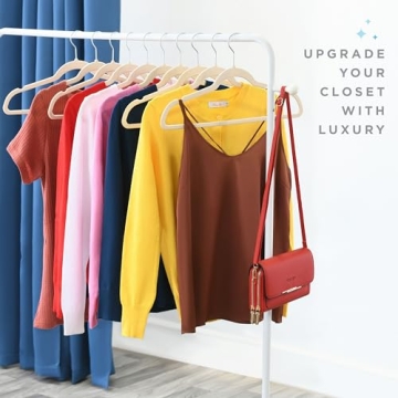 Home-it Velvet Hangers 30 Pack - Non Slip Clothes Hangers